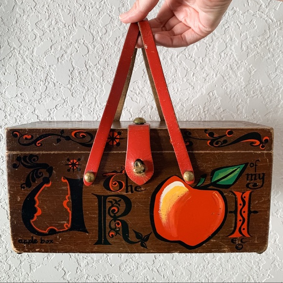 Vintage Handbags - Apple of My Eye Box Purse